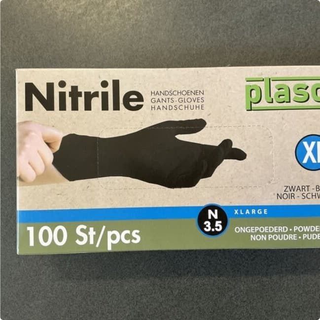 Plaso nitril zwart S