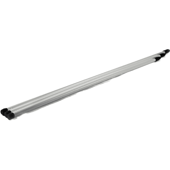 Metalen steel wit met draaistop