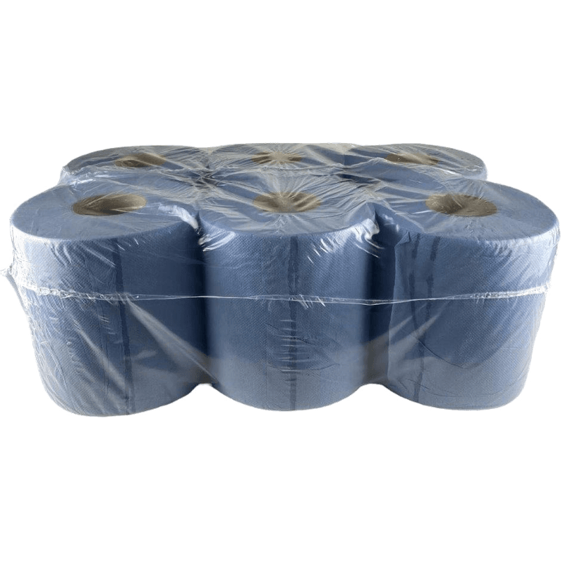 Poetsrollen blauw 2-laags