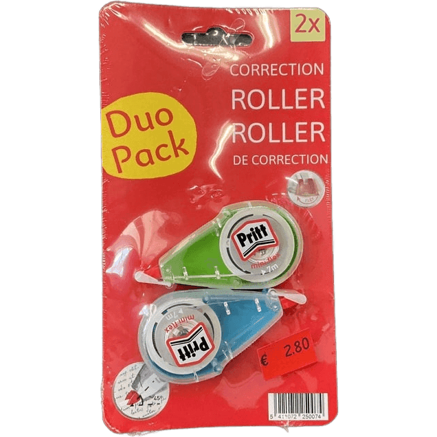 Pritt correctieroller duo